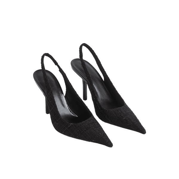 Pointed-Toe Kitten Heeled Sandals product image